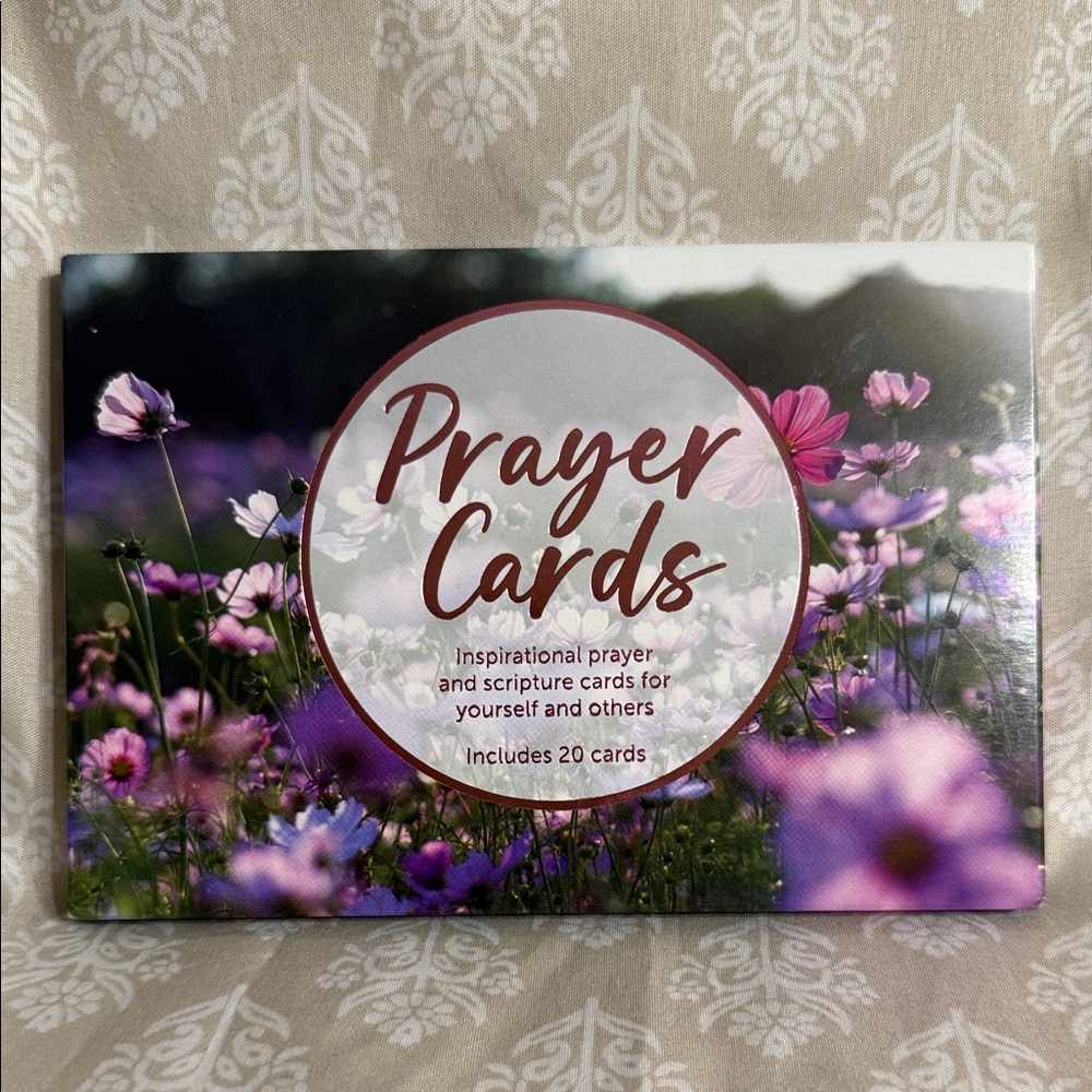 Inspirational Prayer Cards with Floral Design